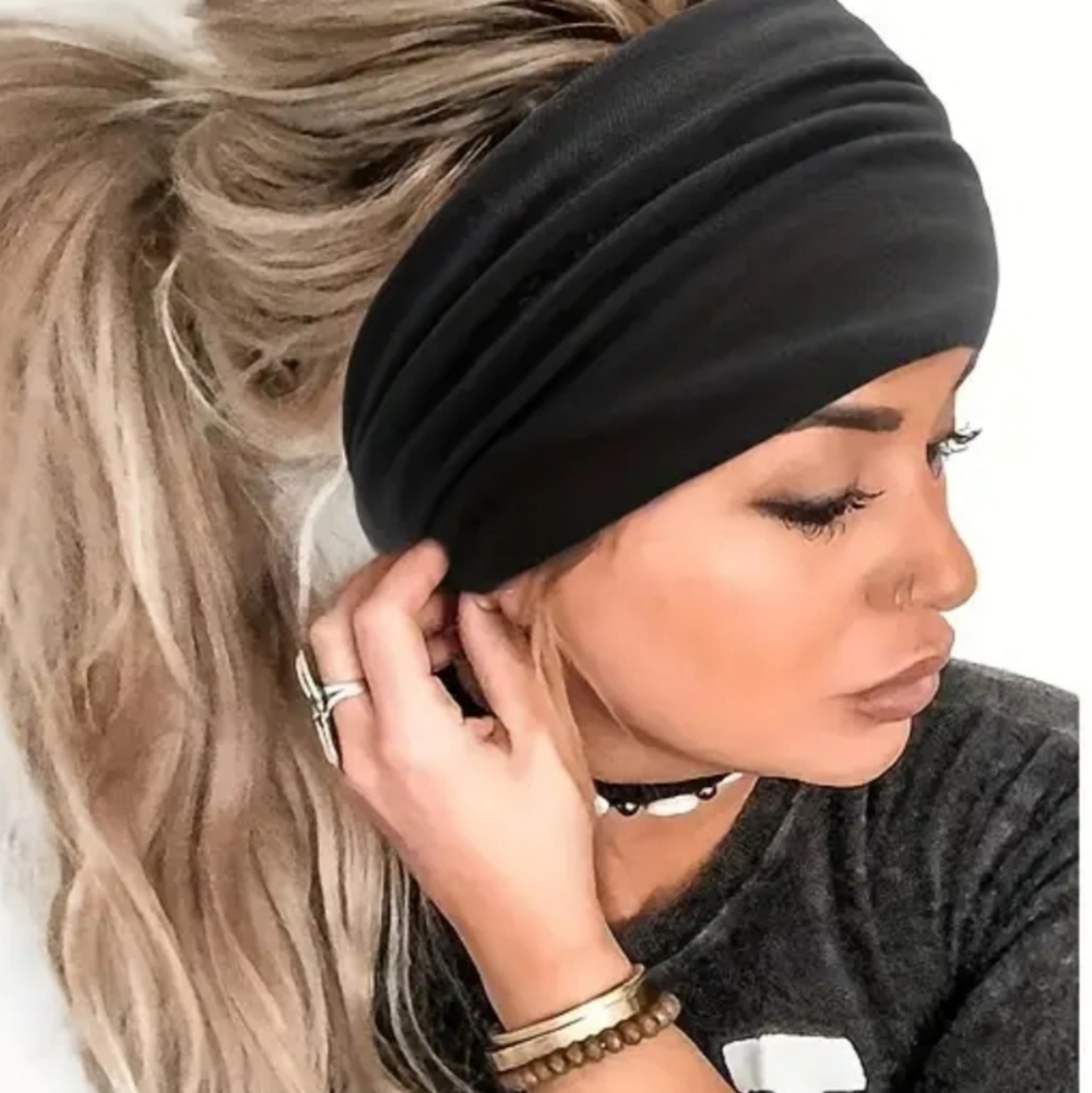BLACK Boho Gypsy BLACK HeadBand